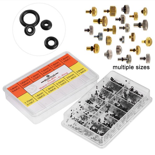 Watch crown rings gasket set - o,